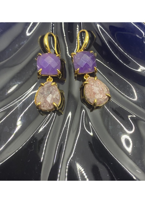  Amara Rose Doğal Taş Küpe