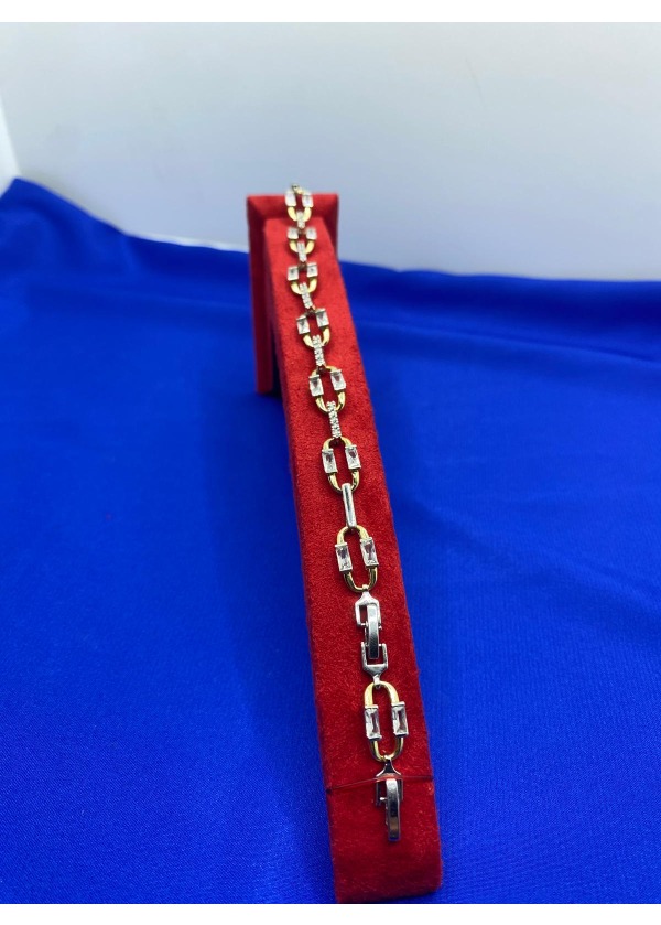 Verona Link Taşlı Çelik Bileklik